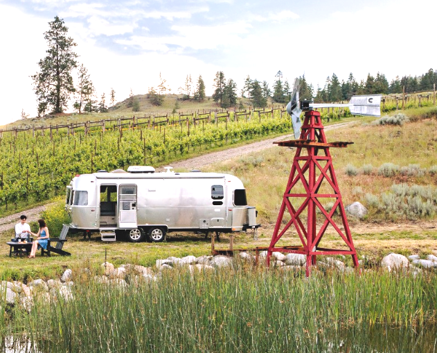 <who>Photo credit: Garnet Valley Ranch Winery</who>Book the Airstream trailer and stay overnight at Garnet Valley Ranch Winery.