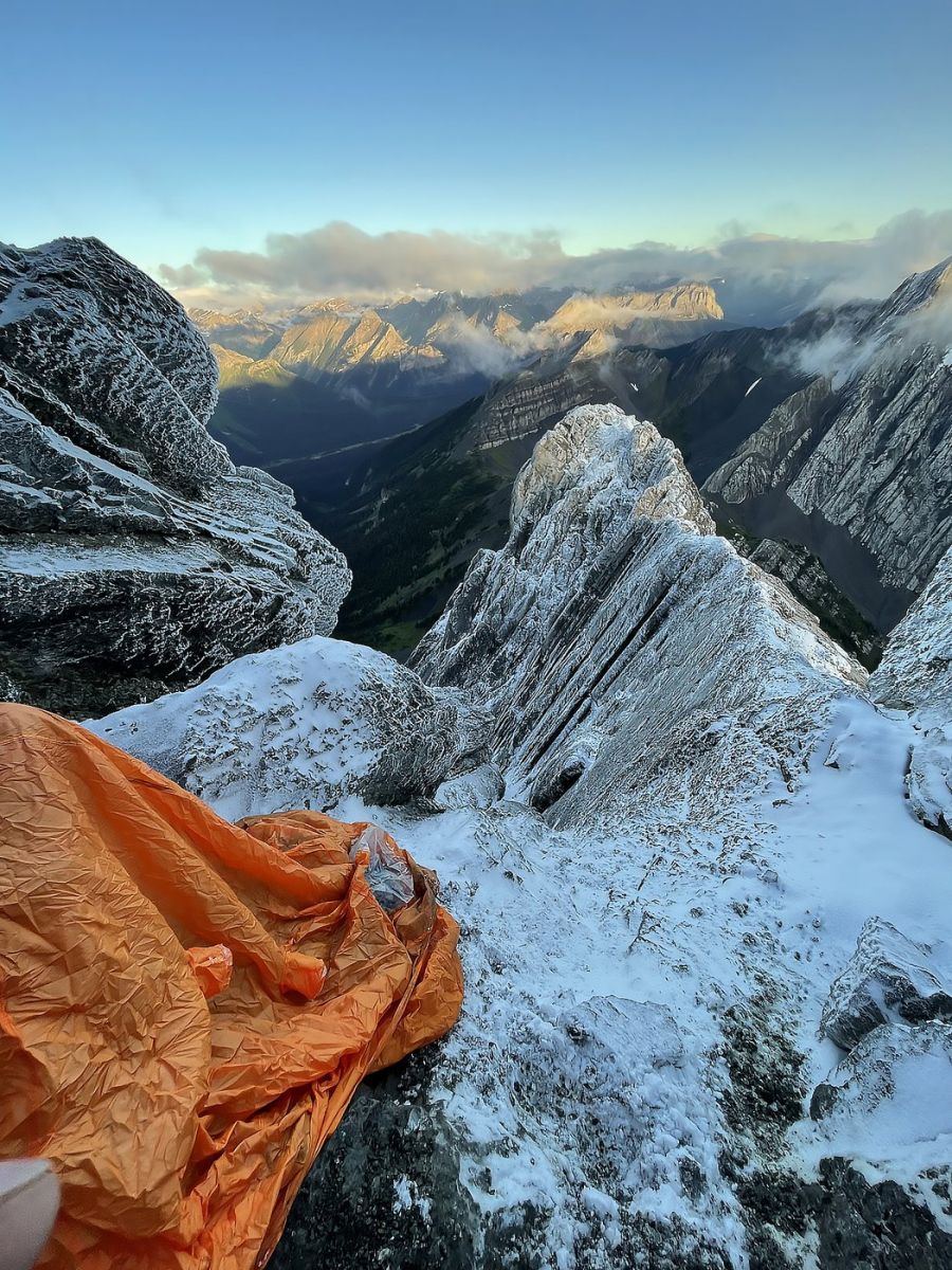 <who> Photo Credit: Kananaskis Mountain Rescue</who> A view from the northwest face of Mount Birdwood in Spray Valley Provincial Park in Kananaskis Country.