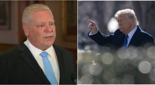 Trump says he respects 'very strong man' Ford after Ontario premier suspends electricity surcharge