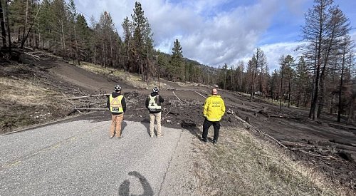 Westside Road fully reopens to traffic following landslide