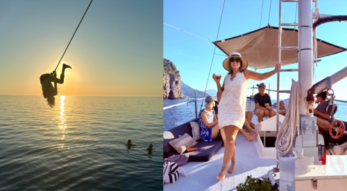 Cerulean-blue water, a rope swing and tons of fun on the Mediterranean